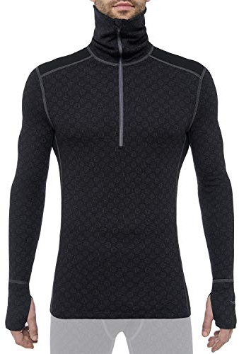 Thermowave Xtreme Maglia Termica Uomo Manica Lunga in Lana Merino Dolcevita ½ Zip - Intimo Termico Uomo Invernale Traspirante 220 gsm Ultra Morbido, M