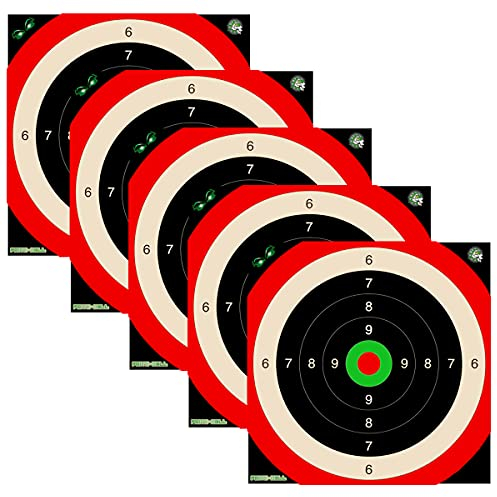 fritz-cell 100 Zielscheiben Kleinkaliberscheiben 14x14 Luftgewehr Luftpistole Kleinkaliber Airgun…