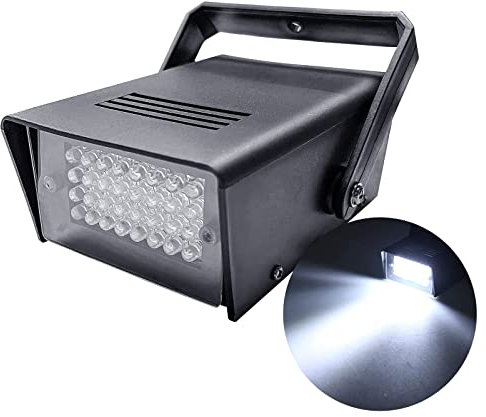 Strobe Lights for Parties, 32 Stage White Strobe Light Party Super Bright Speed Control Flashing, Battery Strobe Light for Disco, Wedding, Christmas.