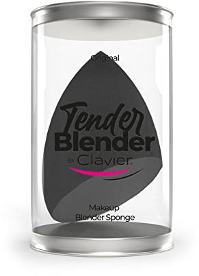 Spugna per trucco Clavier Tender Blender Beauty Blender Trucco Sponges Cosmetic per fondotinta liquido e cipria, regalo per donne (nero smussato)