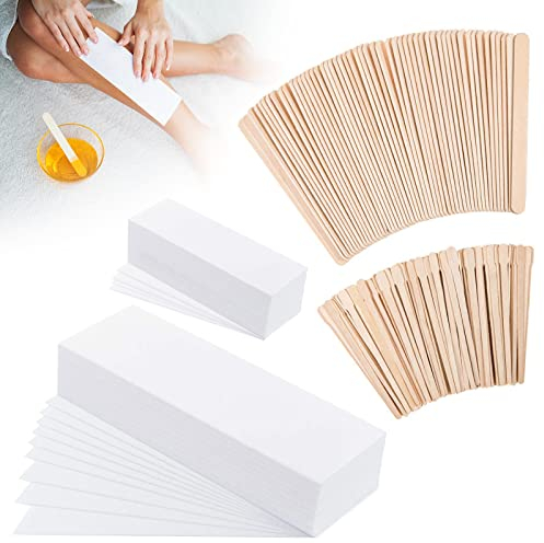 250 Pcs Wax Strips Kit, Non-Woven Paper Wax Strips for Face, Body, Legs & Bikini Area Hair Removal