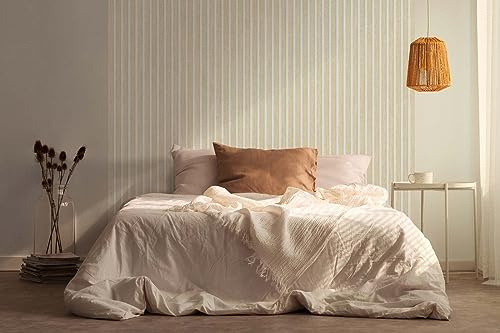 BRICOFLOR Holzpaneele Tapete weiß 3D Vliestapete in Holzoptik für Wohnzimmer und Schlafzimmer Weiße Wandtapete mit Holzlatten