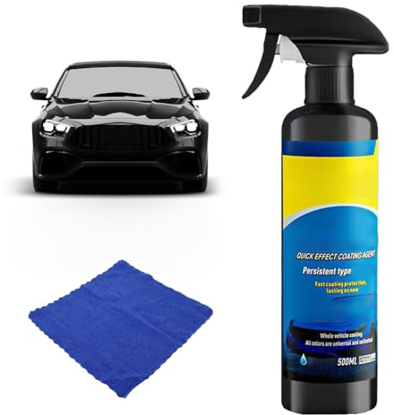 500ML Ceramic Car Coating Spray, 2025 New Multi-Functional Coating Renewal Agent, 3-in-1 High Quick Car Coating Spray Polish Paint Protection, Durable Car Detailing Fast-Acting Coating Spray (1PACK)
