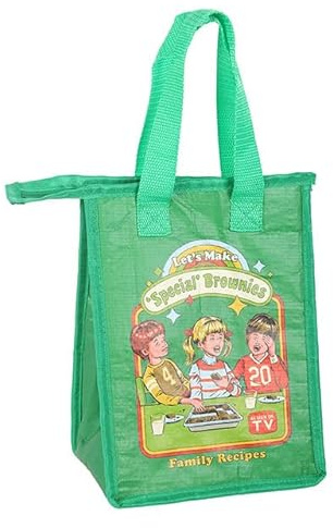 Something Different Wholesale Let’s Make Brownies Lunch Bag | Steven Rhodes Retro Insulated Tote | Funny Food Storage