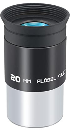 WEOOEN 1.25inch Plossl Telescope Eyepiece 20mm, Fully Coated Optical Telescope Lens, Durable Metal Construction, Threaded for Standard 1.25 inch Astronomy Filters