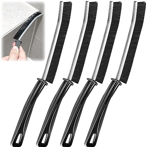 Atuoxing 4 PCS Spazzola per la Pulizia delle Fessure, Spazzole Per Fughe Multifunzionale, Spazzola per Fessure per Cucina Bagno Fughe Pavimenti, Crevice Gap Cleaning Brush (4PCS)