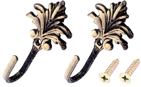 METALLIXITY Tenda Legatura Ganci (95mm/3.7) 2pz, Metallo Parete Montato Tenda Trattenuta Nappa Supporto - per Casa Tende Drappeggio, Bronzo Tono