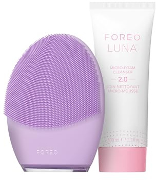 FOREO Set Clean Balance LUNA 4 - Cepillo limpiador facial para piel equilibrada + limpiador LUNA Micro-Foam Cleanser 2.0 100 ml - Masajeador reafirmante