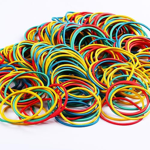110 Stück Gummibänder, bunte Haushalts-Gummibandfarben, gemischtes elastisches Gummi, geeignet für Zuhause, Arbeit, Büro und Schule, unverzichtbare Gummibänder