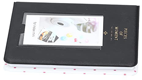 Generic Small Fotoalbum, PVC med 64 Fickor Fotoalbum Mini för Foton (Svart)