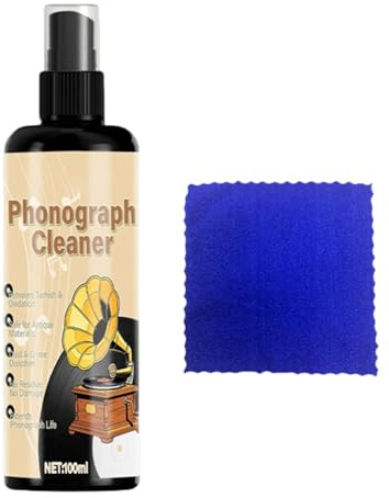 Soluzione per la pulizia dei dischi – Spray antistatico per la pulizia dei dischi, flacone di liquido detergente resistente alle impronte digitali | Fluido detergente spray per dischi, Lps, giradischi