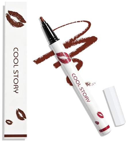BUTBU Delineador de Labios, Perfilador Labios Waterproof, Everlasting Colour Lip Liner, Delineador de Labi-os de Acabado Mate, Delinead-or Efecto Voluminizador, Fórmula Vegana, #01 Pasta Judías Frío