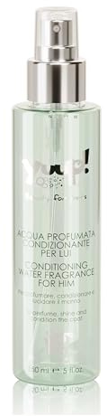 YUUP! - Agua perfumada acondicionadora para perros y gatos, sin alcohol, PARA ÉL, 150 ml, perfume de larga duración con notas de Sándalo, Almizcle y Vetiver