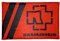 Rammstein Fahne Schwarze Balken rot, Offizielles Band Merchandise Flagge