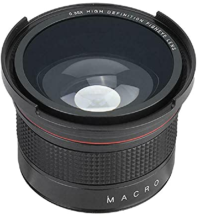 58MM 0.35X Abnehmbare Kamera Makro Fischaugenobjektiv Mehrfach Beschichtete Weitwinkel Ersatz Für Canon SLR DSLR Ersatzteil