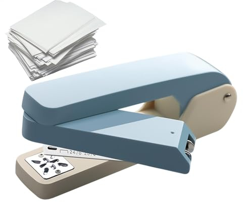 Paper Stapler, Lightweight Manual Stapler, Portable Stapling Device, Compact Paper , Stapling Tool, High Performance Stapler for Office, Portable Paper Binding for Documents Attachment