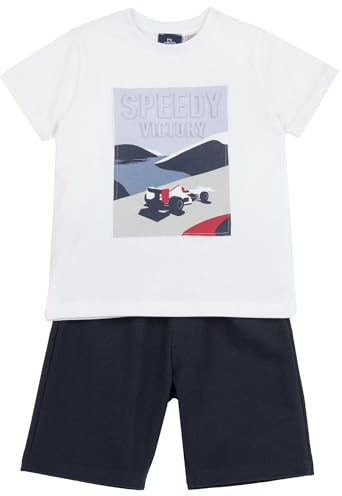 Chicco Completo con T-shirt e Pantaloncini Bambini e ragazzi arricchiti da una grafica alla moda 261