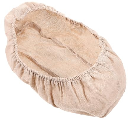 BIUDECO Cesta de Fermentación para Pan con Funda para Hornear Pan Casa y Panaderías Profesionales de Ratán para Prueba de Masa