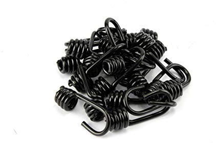 10 Spiralhaken 10mm für Expanderseil, Seil, Plane, Spanner, Banner