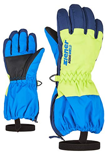 Ziener Levio Guantes De Esquí Niños, Unisex niños, Persian Blue, 110