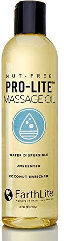 EARTHLITE Massageöl PRO-LITE - Premium Qualität für gewerblich & privat, wasserlöslich, Kokusnuss & Avocado veredelt