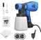 Universal Paint Sprayer, 550W Electric Sprayer for Wall & Ceiling/Wood & Metal Paint Hand Held Spray Gun System Fence Sprayer, 800ml Paint Cups, 3 Painting Modes, Adjustable Valve