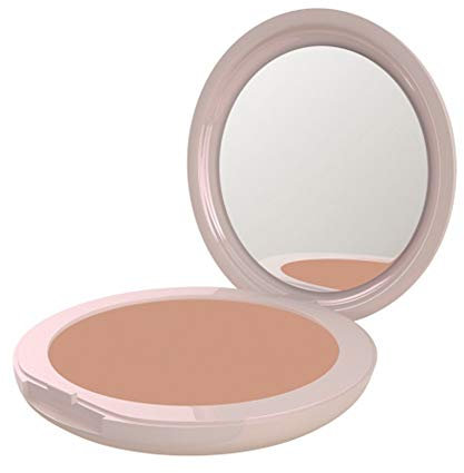 Neve Cosmetics cipria compatta con specchietto incorporato Flat Perfection, opacizzante effetto bronzer | Velvet Bronze