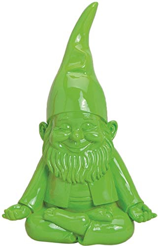 Pommerntraum ® | GartenDeko WohnDeko Dekorationsfiguren Yogafiguren Gartenzwerge YogaZwerge Zen-Zwerge beim Yoga Pilates Sport Sportübungen (Grün)