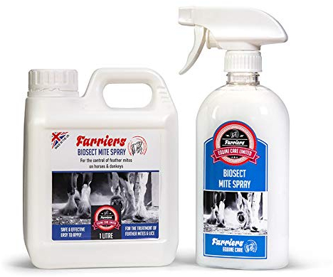 Farriers Equine Care Feather Mite Treatment for Horses (Twin Pack) 1.5 Litres