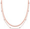 a little something® Halskette Yanaka | Damen Layer Kette mit 18 Karat Vergoldung (Gold & Roségold) | Inklusive nachhaltiger Geschenkverpackung mit FSC®-Zertifikat