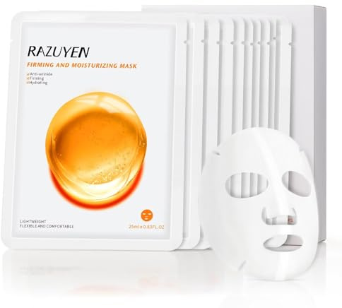 RAZUYEN Fuktgivande ansiktsmasker (3 förpackningar med 10)
