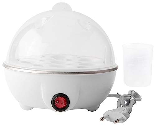 Booso Hervidor EléCtrico para Huevos Hervidos, Hervidor, Calentador RáPido, Acero Inoxidable, Olla Al Vapor, Herramienta para Cocinar, Enchufe de la UE