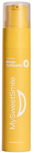 MySweetSmile Dentifrice À La Mangue - Formule Sans Fluor - Dentifrice Adapté Aux Enfants - Nettoyage En Profondeur - Protection Contre Les Caries - Saveur Juteuse De Mangue - 60g