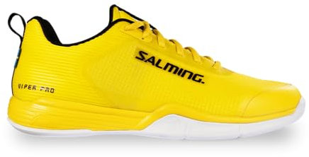 Salming Viper Pro Indoor Handballschuhe Hallenschuhe Sportschuhe gelb/schwarz/weiß 1234060-0901 (Gelb, EU Schuhgrößensystem, Erwachsene, Numerisch, M, 46 2/3)