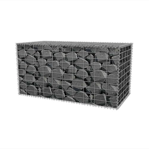 Gabion Panier à Pierres, Mur en Gabion Acier galvanisé 100x50x50 cm