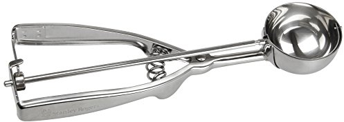 Stanley Rogers Eisportionierer ca. Ø 5 cm, Eiscremelöffel aus Edelstahl, Eiskelle für Eiskugeln, hochwertiger Eiskugelformer (Farbe: Silber), Menge: 1 Stück