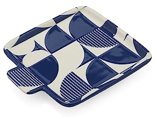 Cooksmart British Designed Spoon Rest | Spoon Rests for All Type of Spoons | Kitchen Spoon Rest for All Types of Kitchens - Bauhaus Geo