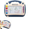 Magische Tafel, zum Kritzeln, magnetisch, abwischbar, 4 Farben, abwischbar, magnetisch, Spielzeug für Kinder, Magnettafel, mit 4 Stempeln, Lernspielzeug für Kinder von 2 – 6 Jahren