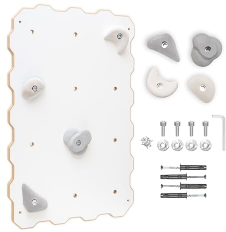 MAMOI® Parete da Arrampicata per Bambini, Palestra da Interno, Attrezzatura con o Senza Prese, Spalliera Svedese per Uso Domestico