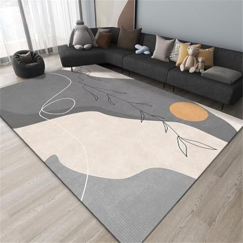 QGYFRE Tappeti Cucina Tappeto Da Sala 60x110CM Grigio moderno e semplice Guida Corridoio per