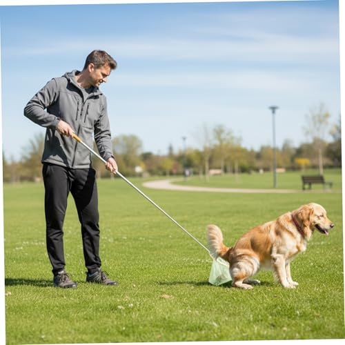 Raccoglitore per escrementi di cani 54 Scooper telescopico per escrementi di animali domestici con manico lungo Strumento portatile pieghevole per la rimozione dei rifiuti di animali domestici con cl
