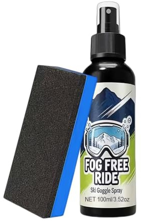 Vesidoloy Spray Anti-Buée 100ml Spray Vision Longue Durée | Désembueur Pour Masque De Ski Pour Hommes Maison Salle de Bain Intérieur et Extérieur Temps Froid Swing Ski Plongée et