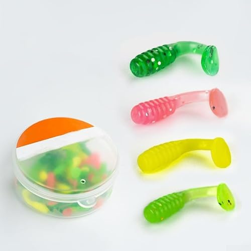 50PCS for mini Silicone T-Tail Wobblers Soft Bait 50PCS for mini