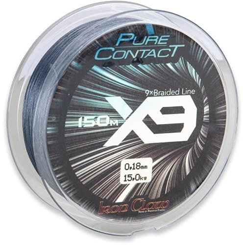 Iron Claw Pure Contact X9 Grey 150m 0,09mm