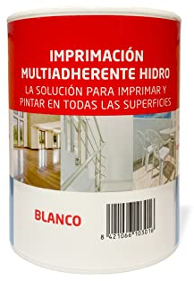 U URSAN Imprimacion Multiadherente al Agua para Ceramica, Cristal, Galvanizado, Madera, Metal, Plástico, PVC de Color Blanco - 750 Ml