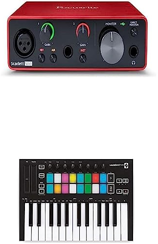 Focusrite Scarlett Solo and Novation Launchkey Mini Bundle