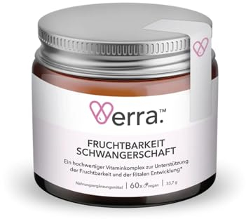 Verra Folsäure Kinderwunsch Tabletten | 60 Fruchtbarkeit Tabletten | Kinderwunsch Vitamine mit Folsäure | Schwangerschaftsvitamine für Frauen | Kinderwunsch Hilfsmittel