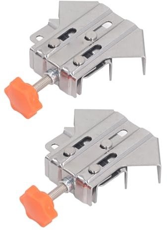 2 Pièces Pince D'angle à 90 Degrés à Angle Droit en Acier Inoxydable, Outil de Fixation de Clip D'angle Réglable pour le Travail du Bois, Coins de Photos, Porte D'armoire