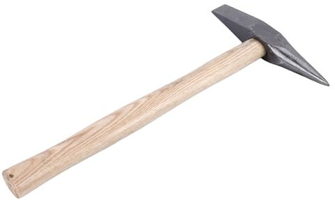 Marteau de Machiniste D'ingénieur, Manche en Bois Multifonctionnel, Marteau de Forgeron à Panne Croisée en Acier Inoxydable pour le Formage des Métaux, les Projets de Construction