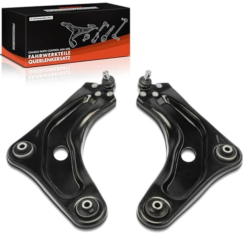 Frankberg 2x Bras de suspension triangulaire Avant Compatible avec C3 III SX 1.2L-1.6L 2016-2024 207 WA WC 1.4L 1.6L 2006-2015 208 I CA CC 1.0L-1.6L 2012-2019 Remplacer# 3520.R7